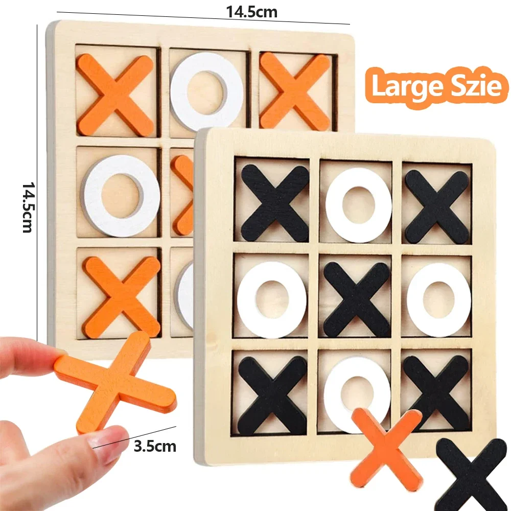 Party Games At Home - Holz XO Tic Tac Toe Spiel
