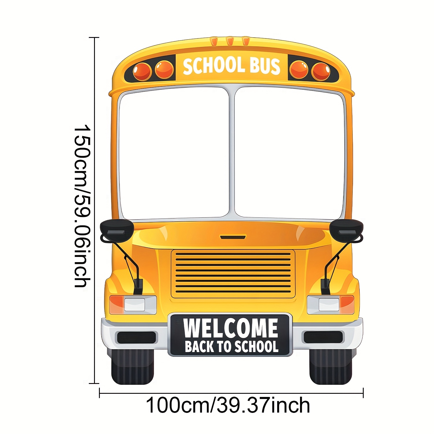 Party Games Bus - 2D flaches 1-teiliges Polyester-Banner für die