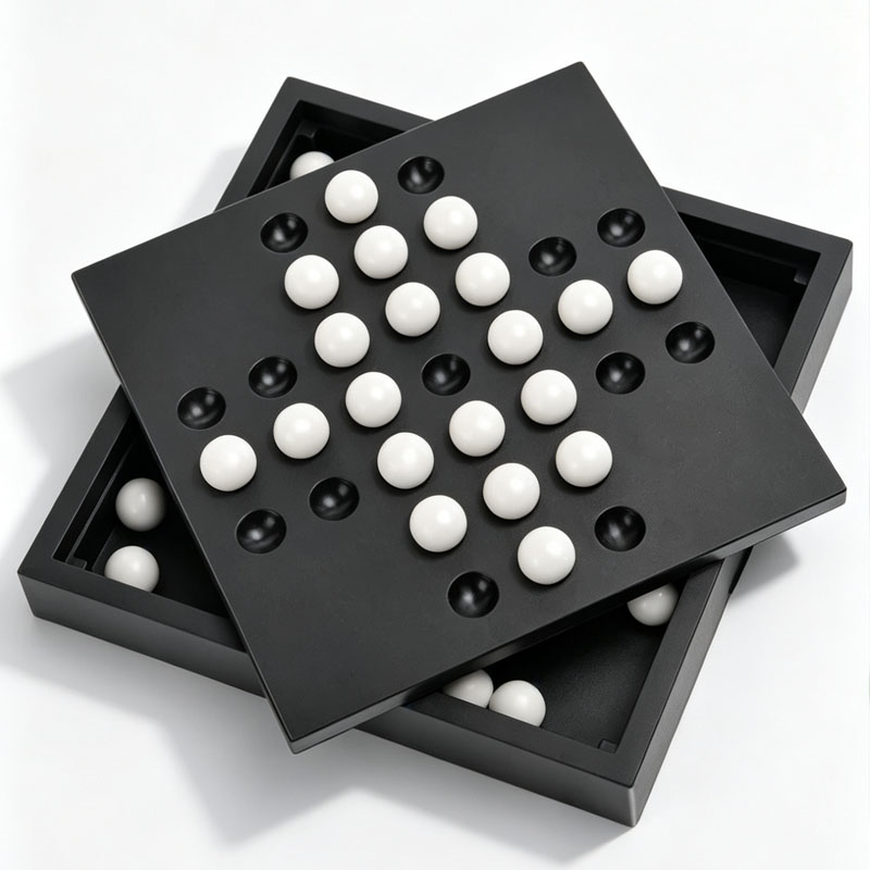 Party Games At Home - Europäisches Klassisches Einzel-Schach Peg Solitaire Lehrreiches