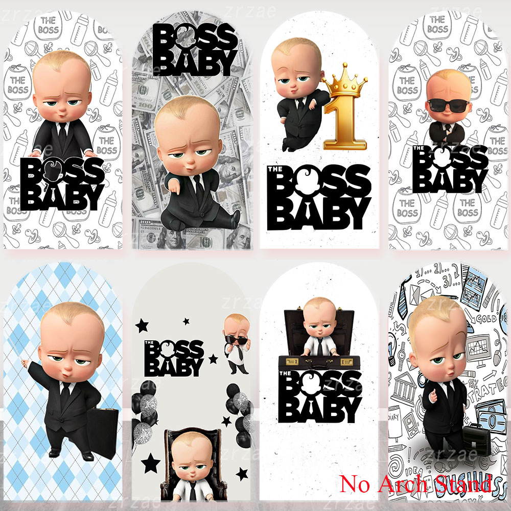 Party Games Baby Shower - Boss Baby Bogen-Abdeckung Hintergrund Kinder Jungen