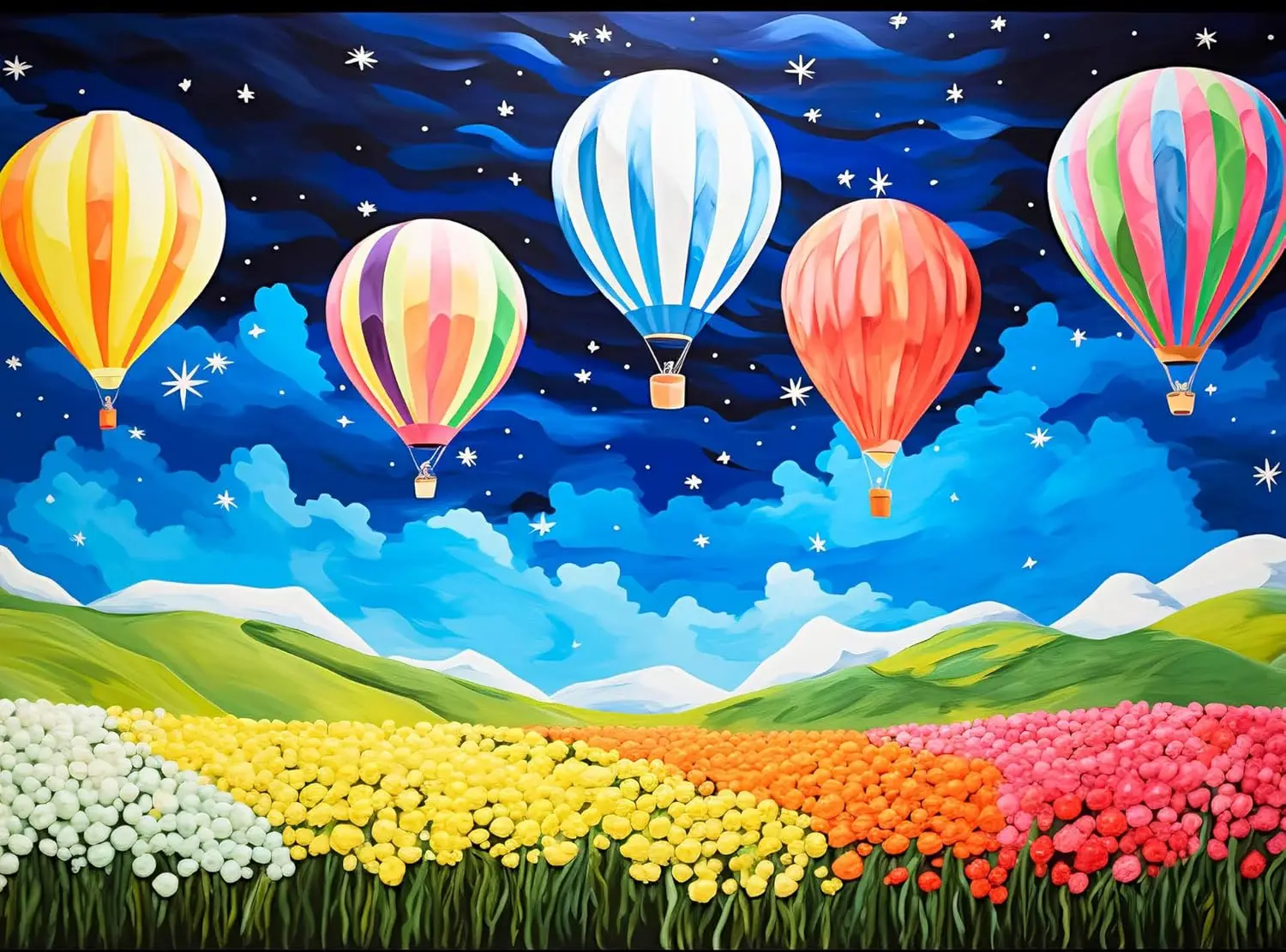 Party Games Shop - Sternenhimmel Heißluftballon + Holzpuzzle 520 Teile