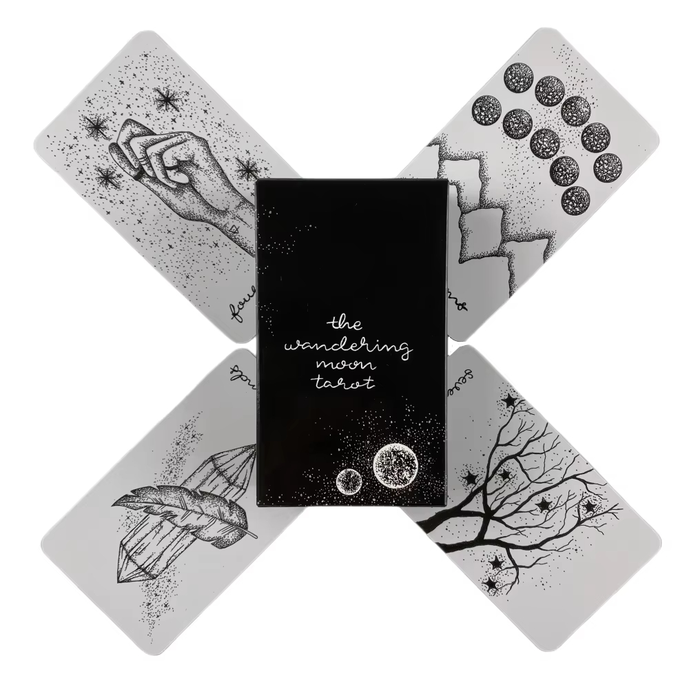 Party Games Entertainer - The Wandering Moon Tarot Decks 78-Karten-Tarot-Deck