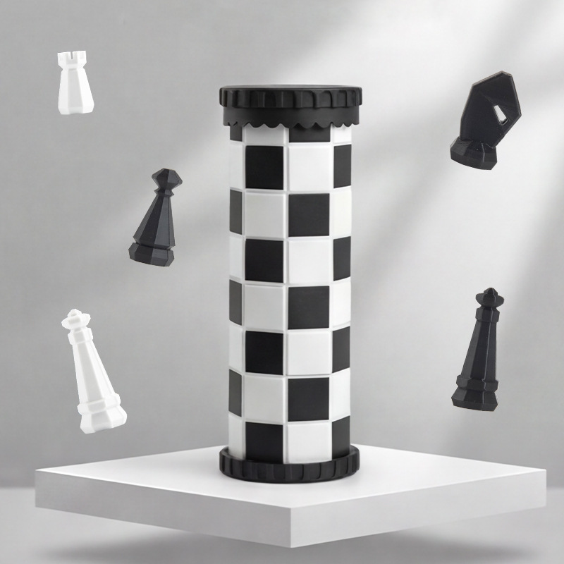 Party Games At Home - Neues Schachspiel im Scroll-Stil, tragbares, faltbares