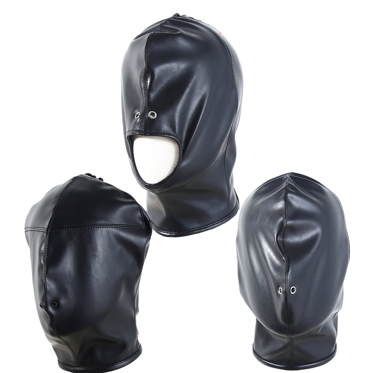 Party Games Couple - Offener Mund Fetisch-Harnisch Kopfhaube BDSM Sklavenspiel