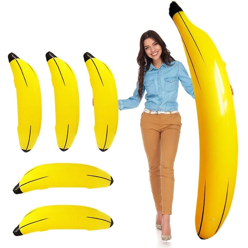 Party Games Bachelorette - 1pc Aufblasbare Banane 60cm/180cm Gefälschte Banane
