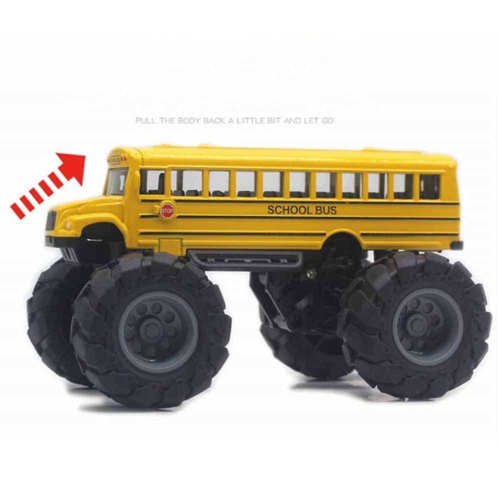 Party Games Bus - Schulbusmodell im Maßstab 1:43, Druckgussmetall, große