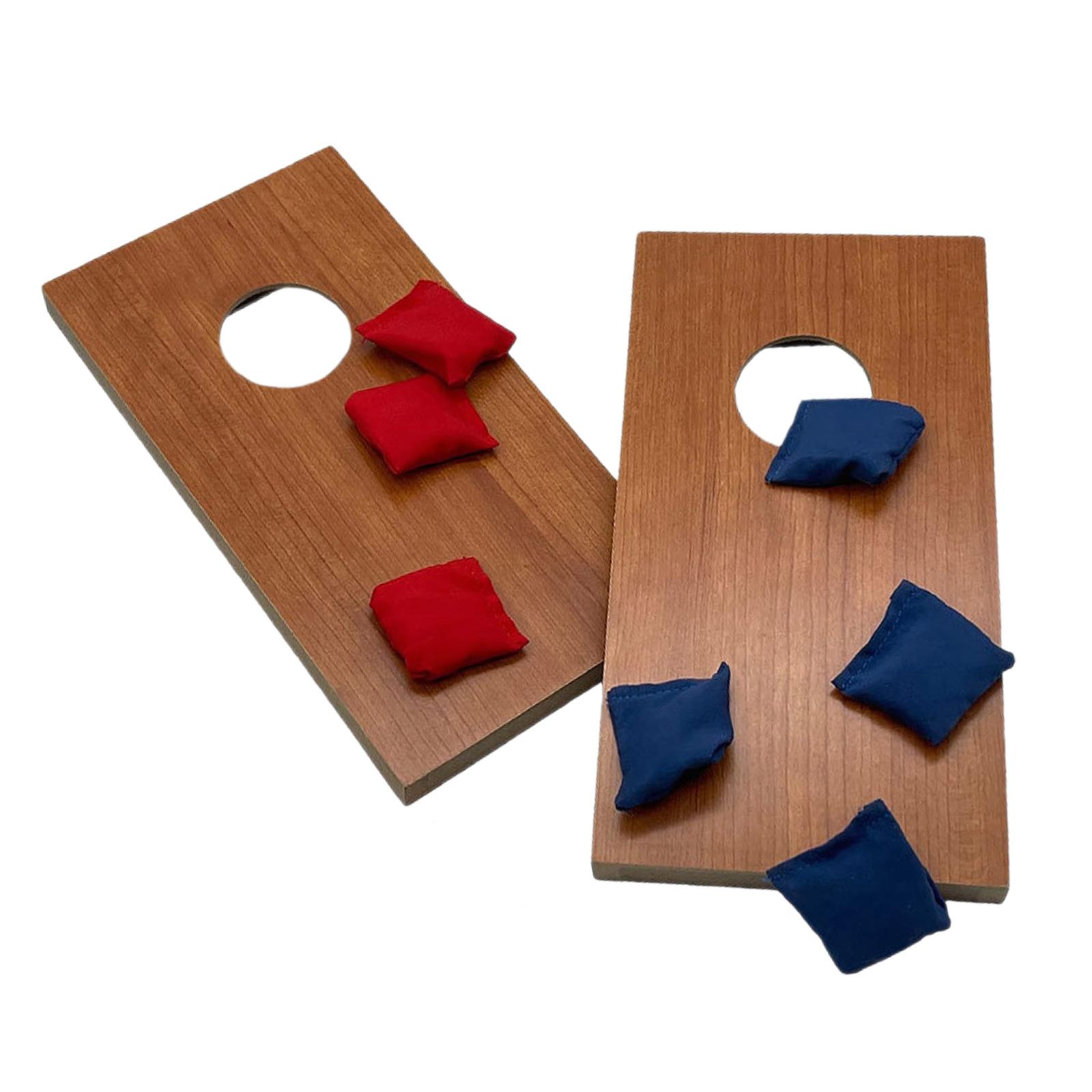 Cornhole Board Set - 2x Cornhole-Set, Sandsack-Wurfspiel, interaktives Sportspiel, Holzbretter