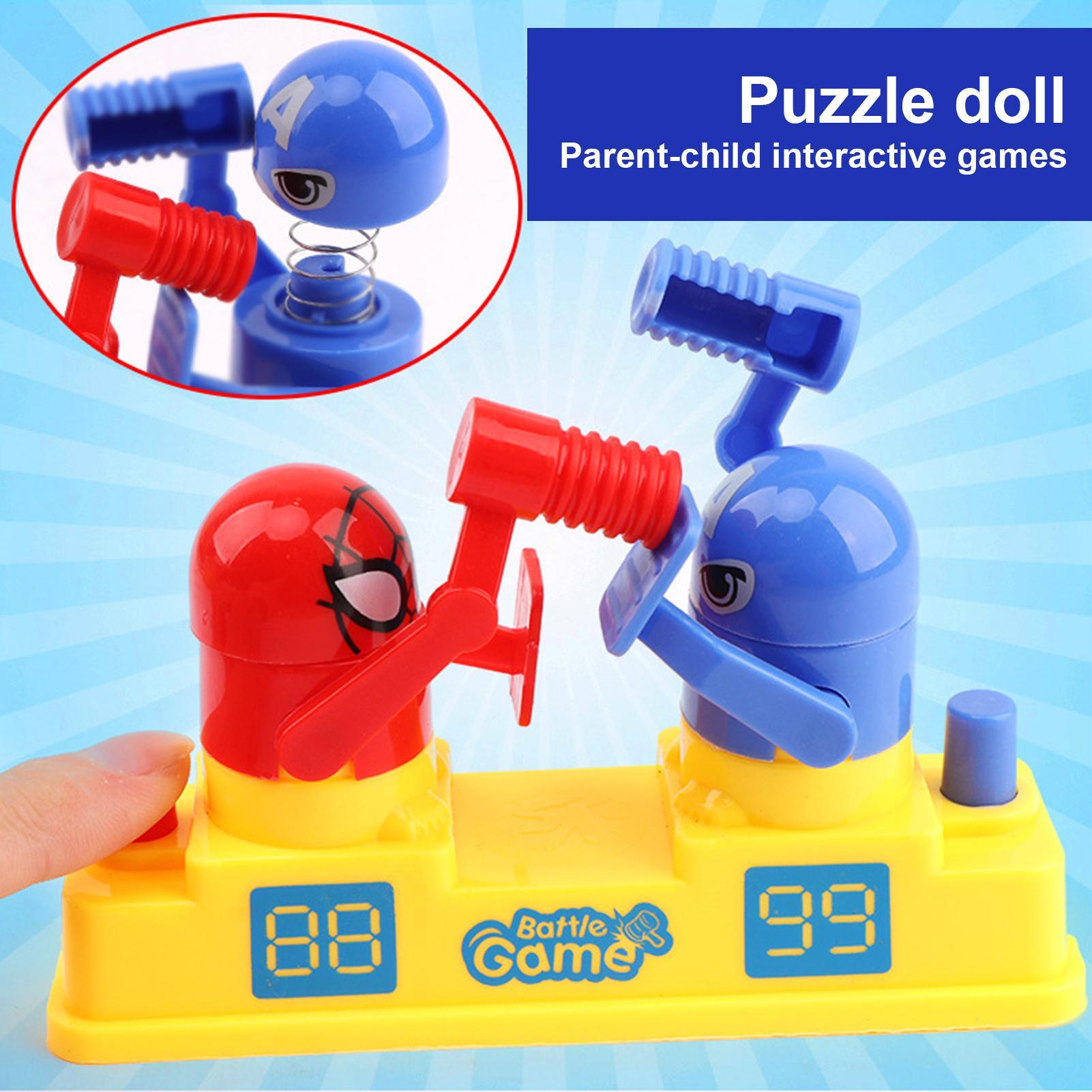 Party Games At Home - Tisch-Boxspiel Mini-Roboter Kampfspielzeug Kampfroboter Alte Spiele