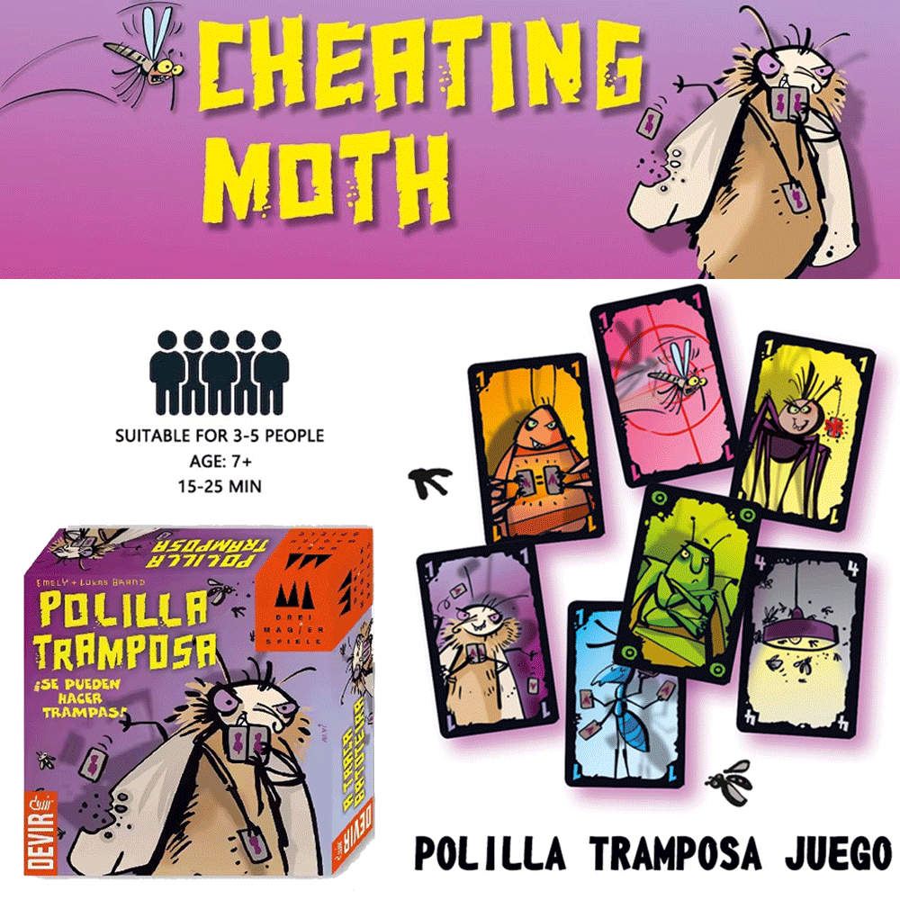 Party Games Juegos De Mesa - Polilla Tramposa Brettspiele The Cheating Moth