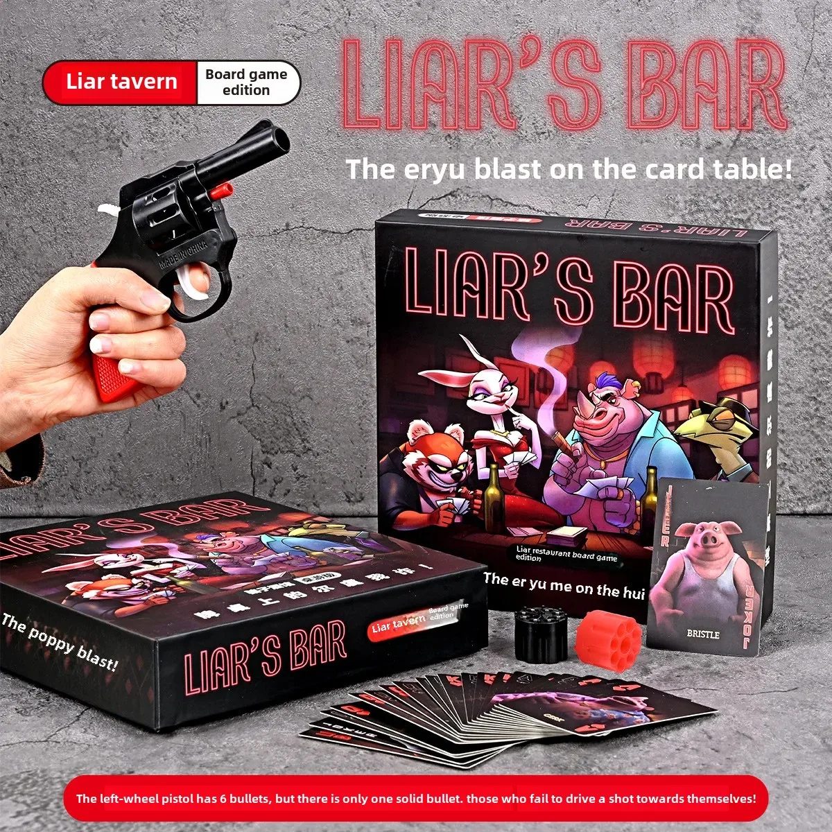 Party Games Popular - Fraud Pub-Tischspiel, echte physische Karten, beliebtes