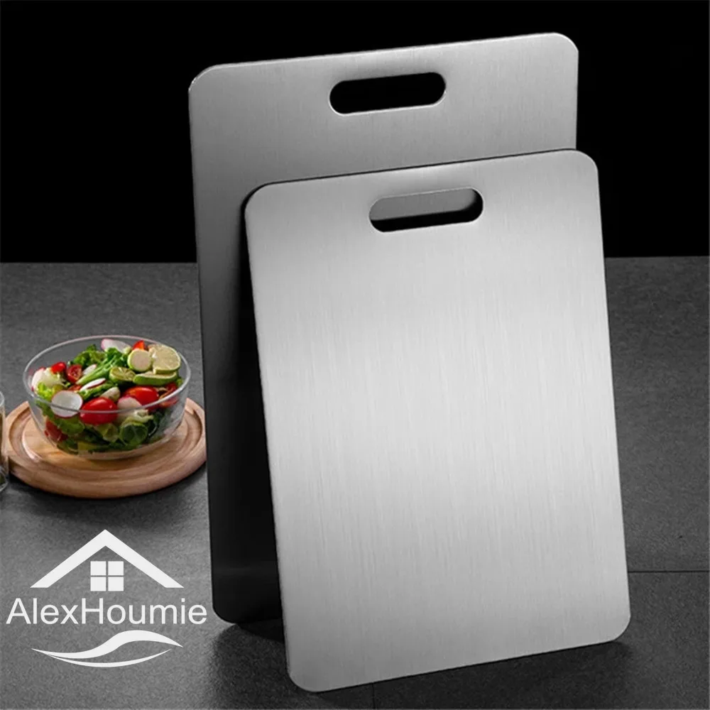 Cornhole Board Set - Edelstahl-Schneidebrett für Zuhause, Küche, rechteckiges Schneidebrett,