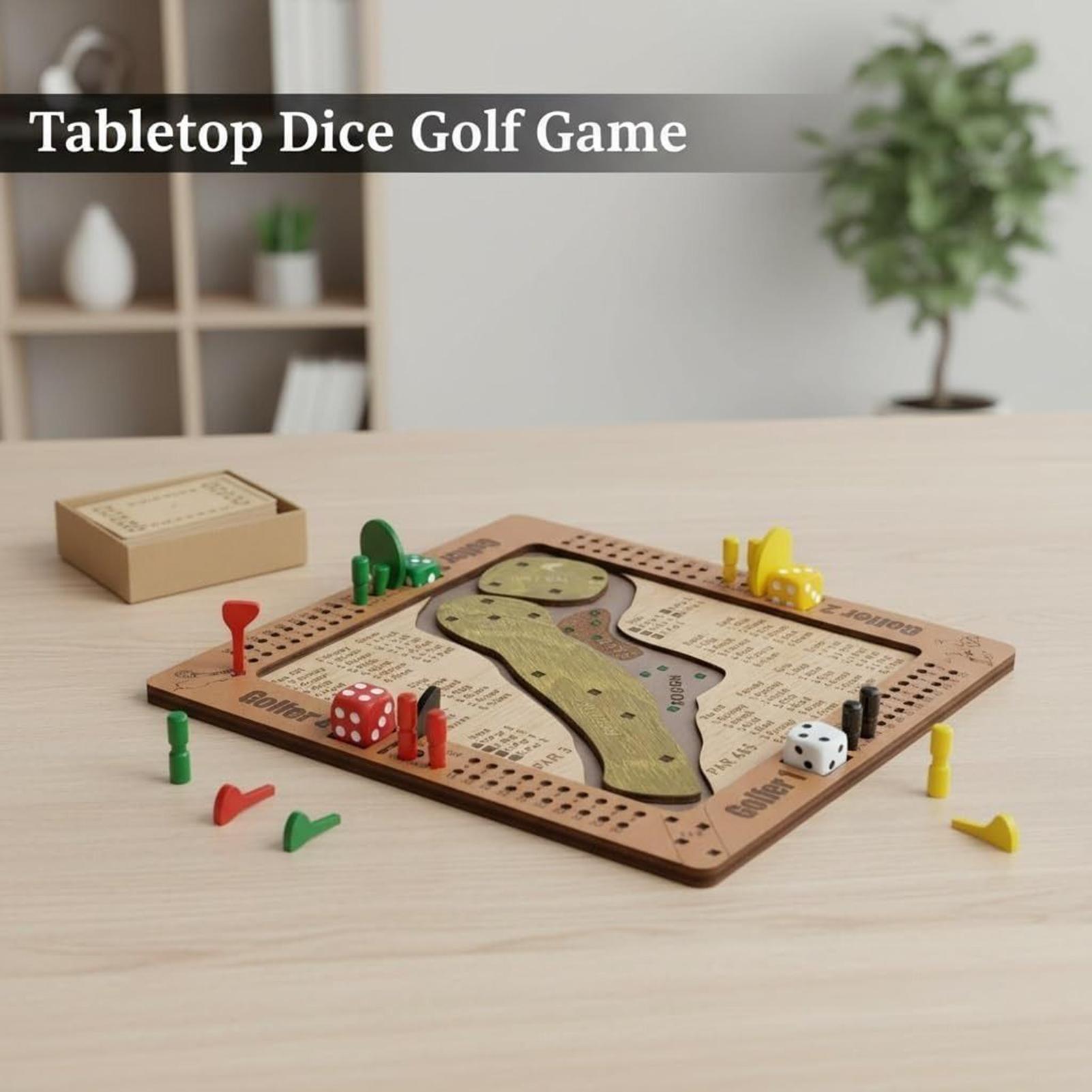 Golf-Würfelspiel aus Holz, her – Party Games Golf Bewertung und Preis