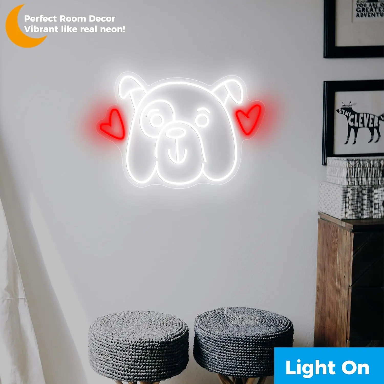 Liebes-Hund Neon-Schild LED-Ne – Party Games Shop Bewertung und Preis
