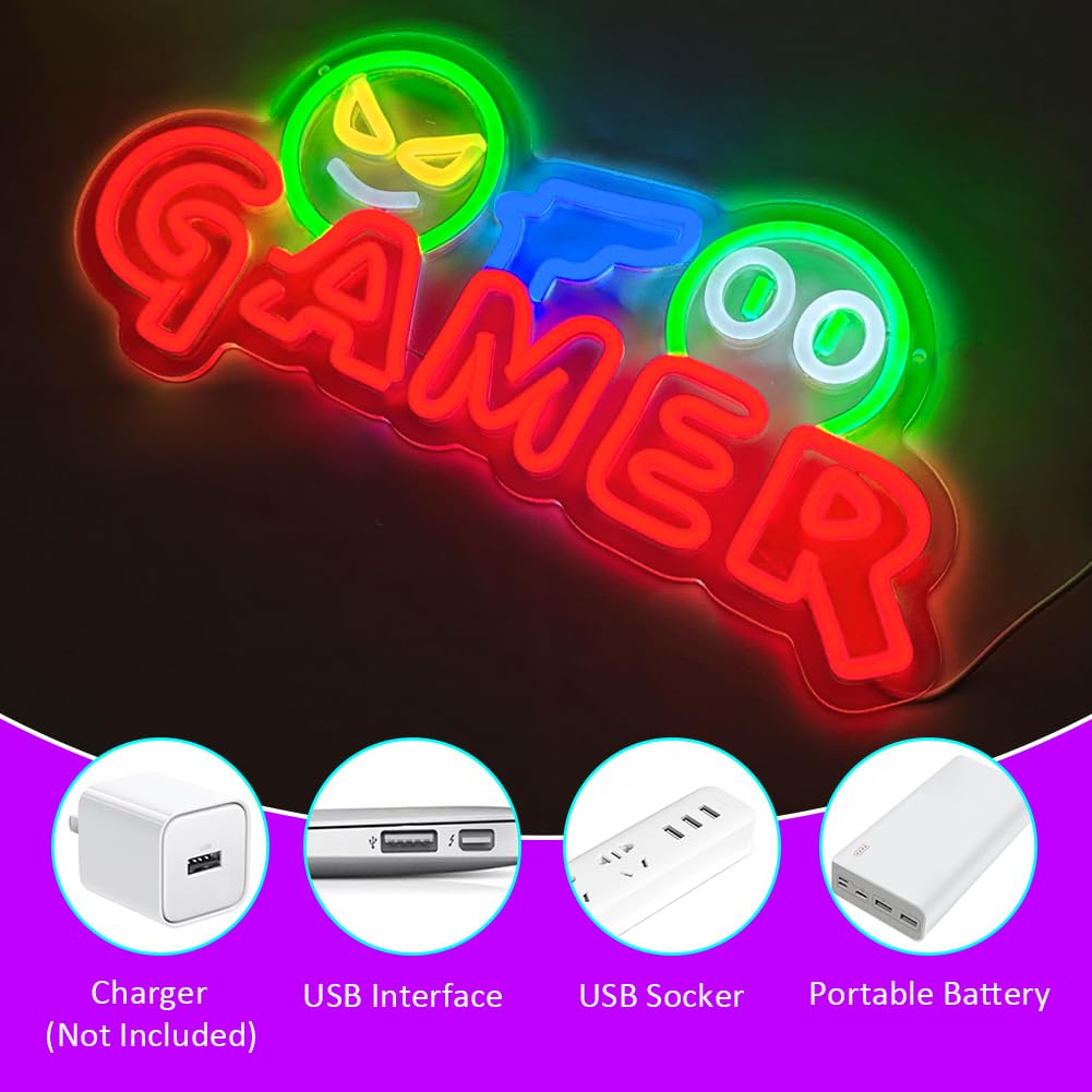 Gamer Neon-Schild LED-Wandleuc – Party Games For Christmas Bewertung und Preis