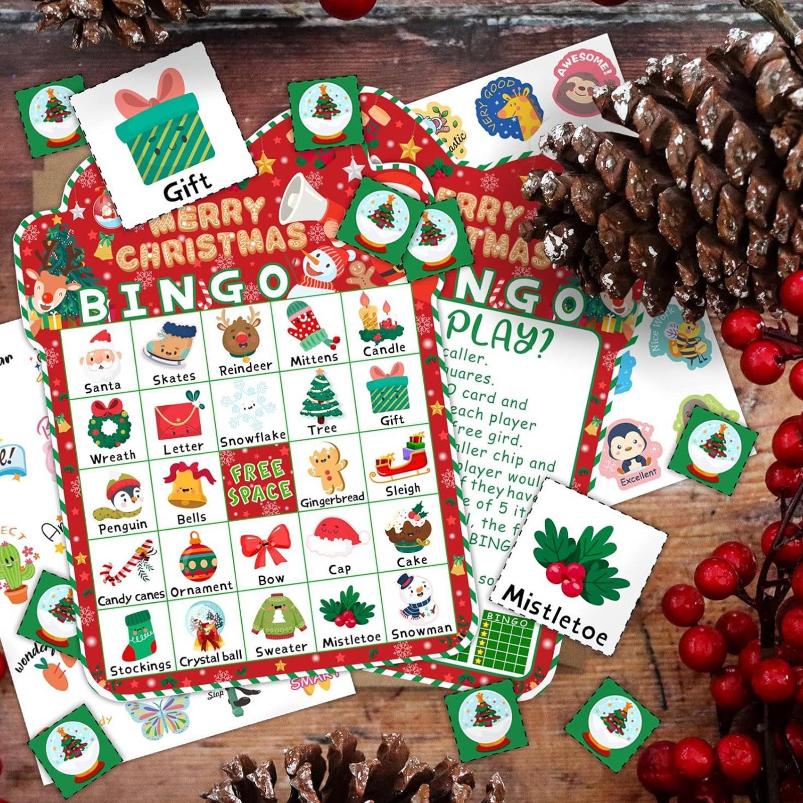 Weihnachts-Bingo-Karten für Ki – Party Games Bingo Bewertung und Preis