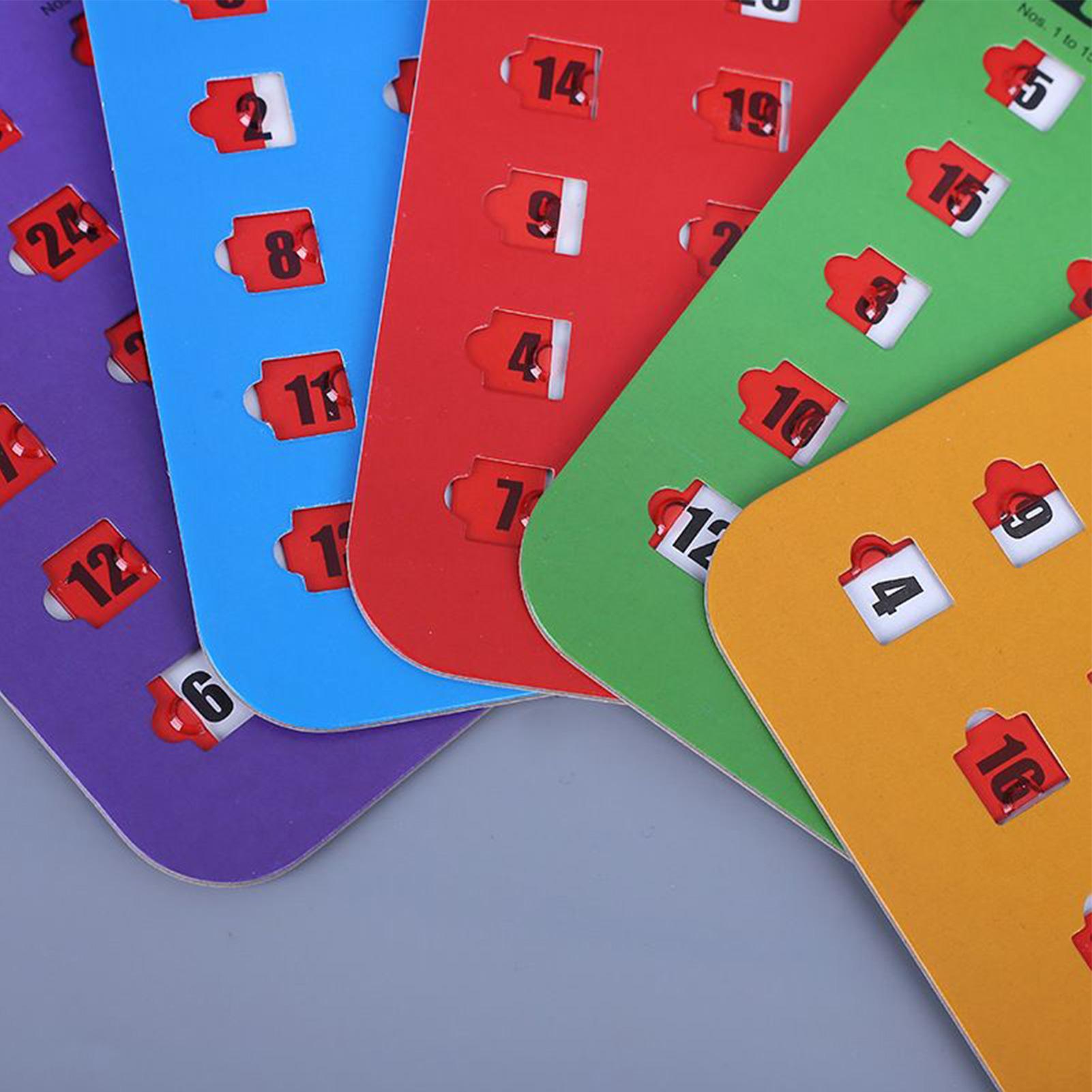 5 Stück Schiebe-Bingo-Spielkar – Party Games At Home Bewertung und Preis