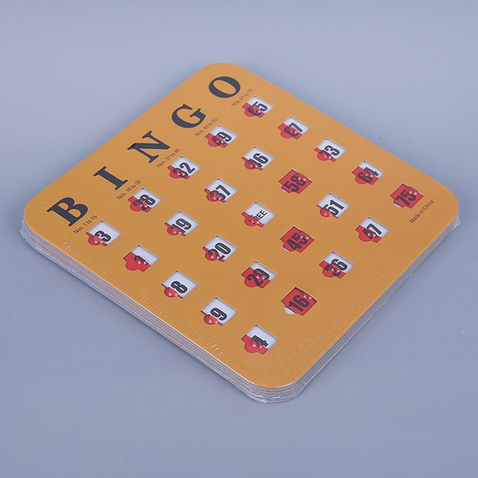 5 Stück Schiebe-Bingo-Spielkar – Party Games At Home Bewertung und Preis