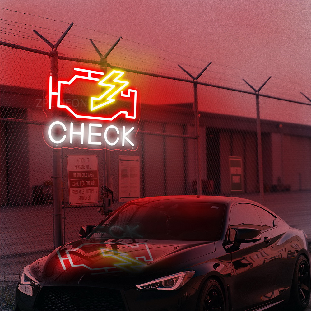 Check Engine Neon Schild Led-l – Party Games Shop Bewertung und Preis