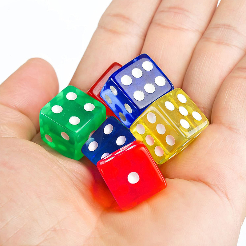 12PCS 16MM Transparente Würfel – Party Games Juegos De Mesa Bewertung und Preis