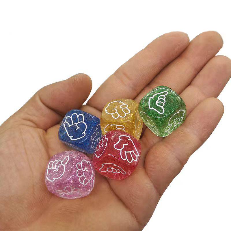 10PCS Glitter Würfel 6 Seitige – Party Games Juegos De Mesa Bewertung und Preis