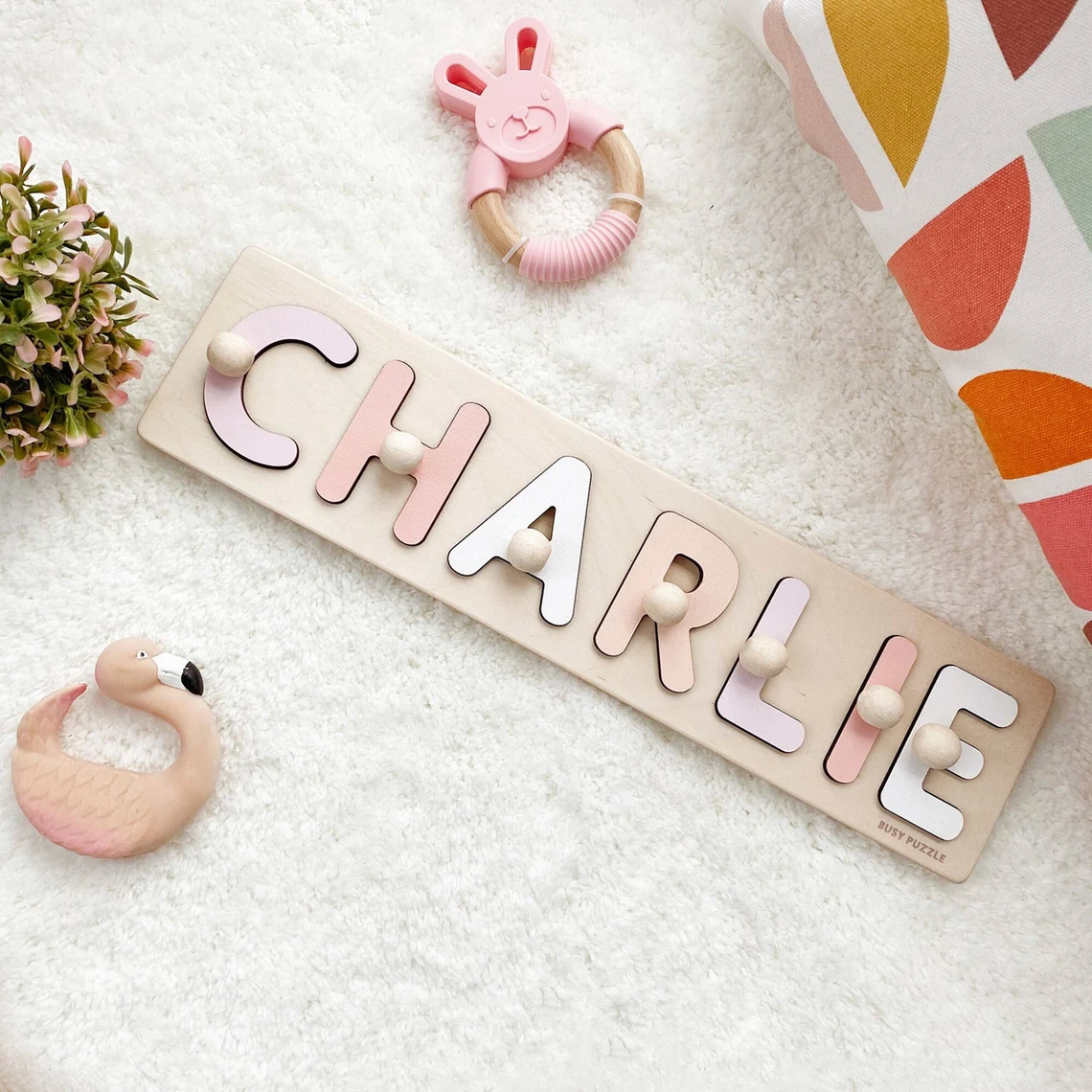 Personalisiertes Namenspuzzle  – Party Games Baby Shower Bewertung und Preis
