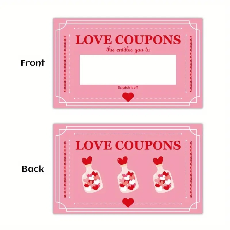 30 Stück rosa Glückskratzkarte – Party Games Couple Bewertung und Preis
