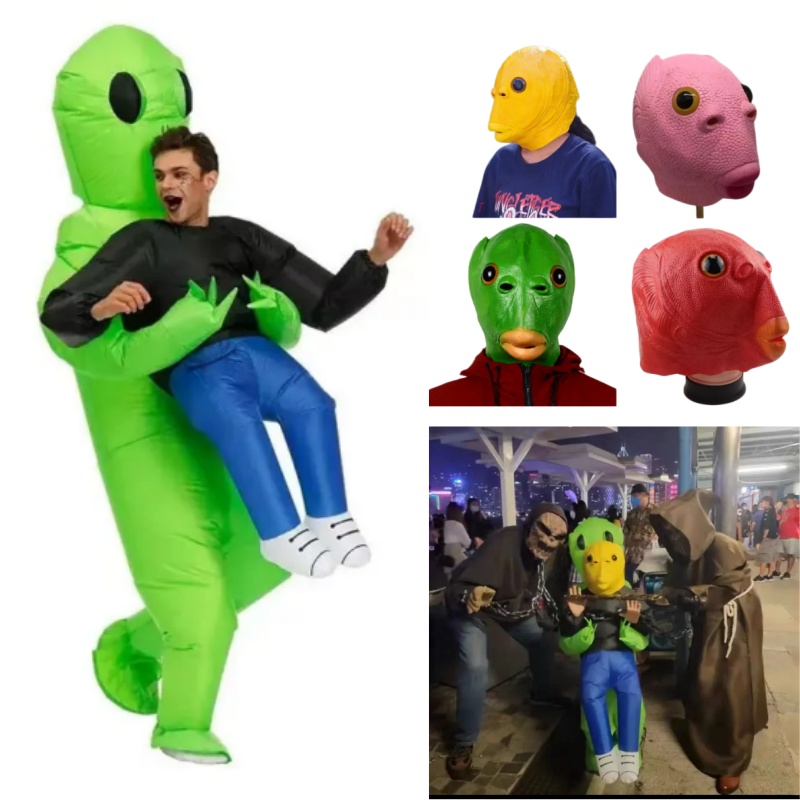 Aufblasbares Alien-Kostüm mit  – Party Games Adults Funny Bewertung und Preis